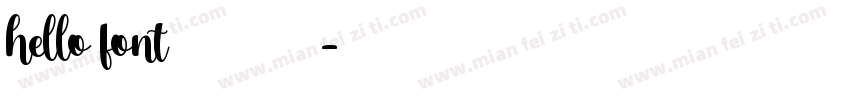 hello font 油漆字体转换